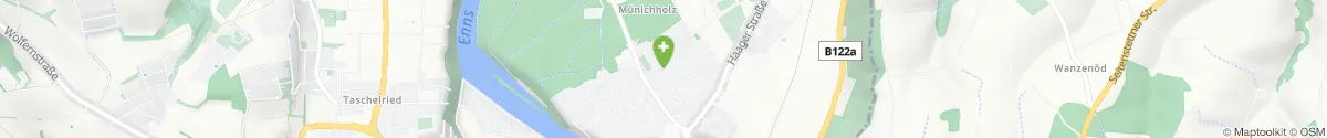 Kartendarstellung des Standorts für Münichholz-Apotheke in 4400 Steyr